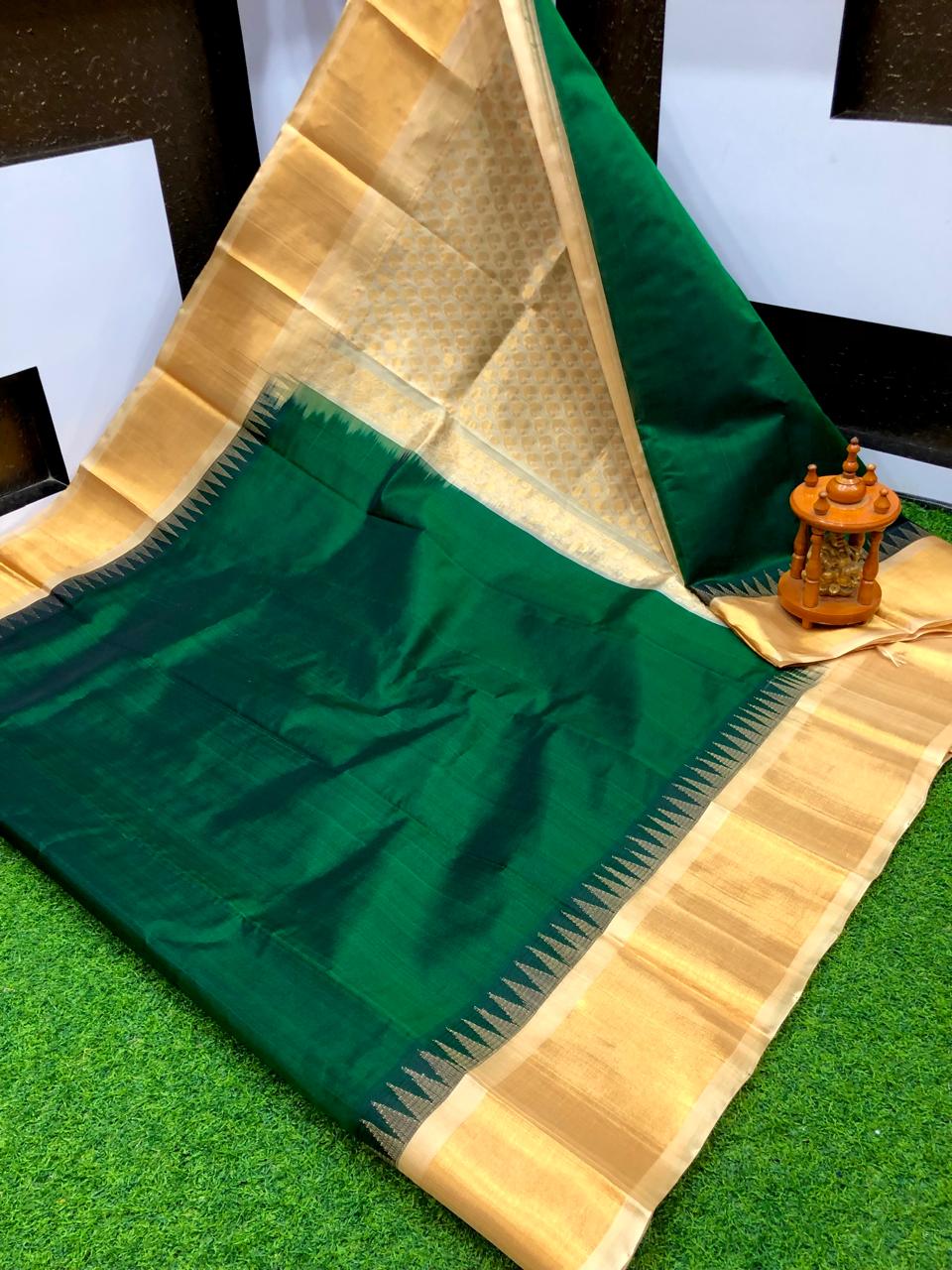 Kuppadam Temple Border sarees