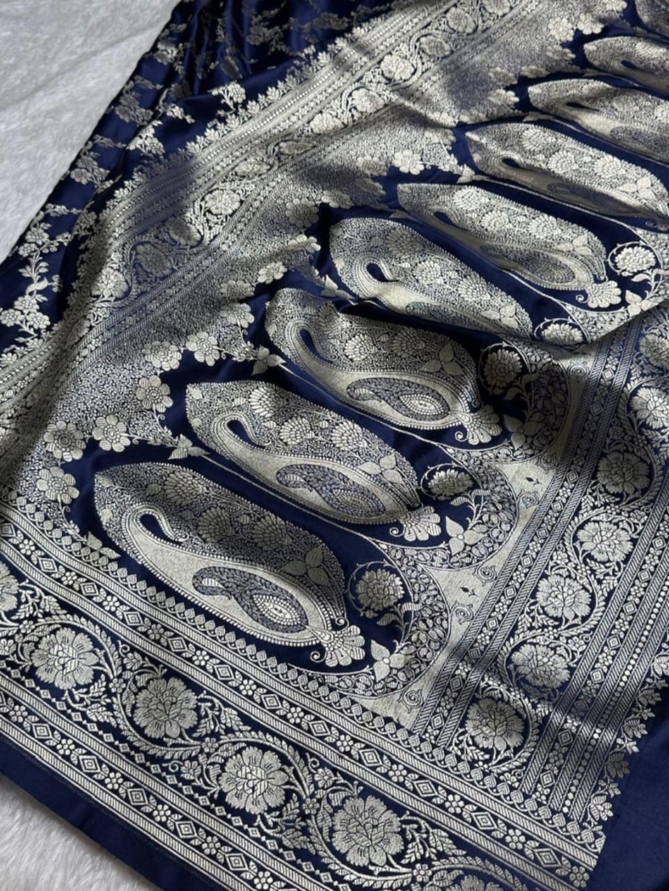 Banarasi mashru silk crepe sarees