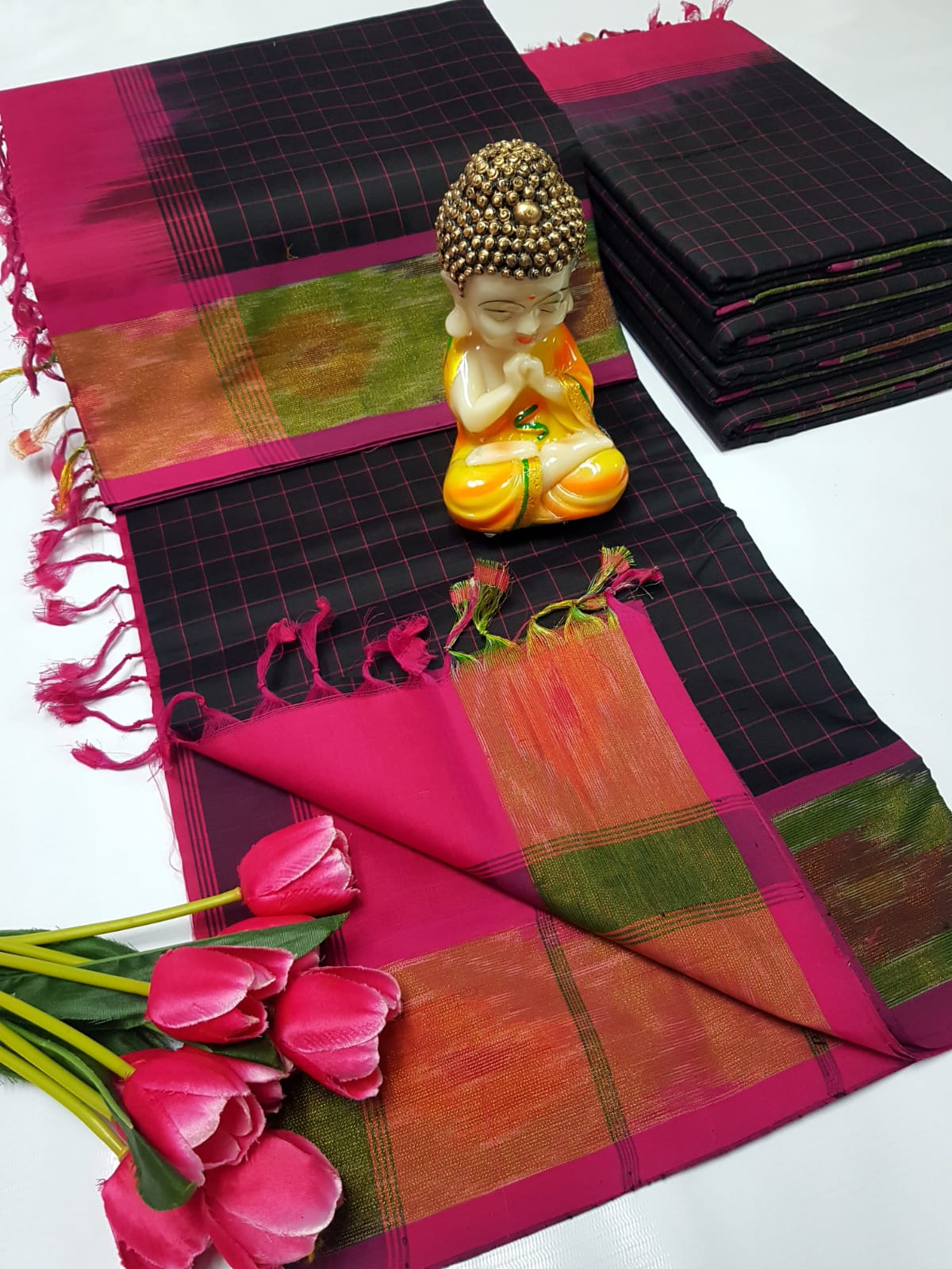 Uppada Tripura silk checks sarees