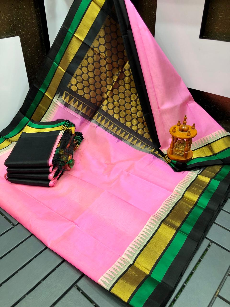 Kuppadam Temple Border sarees