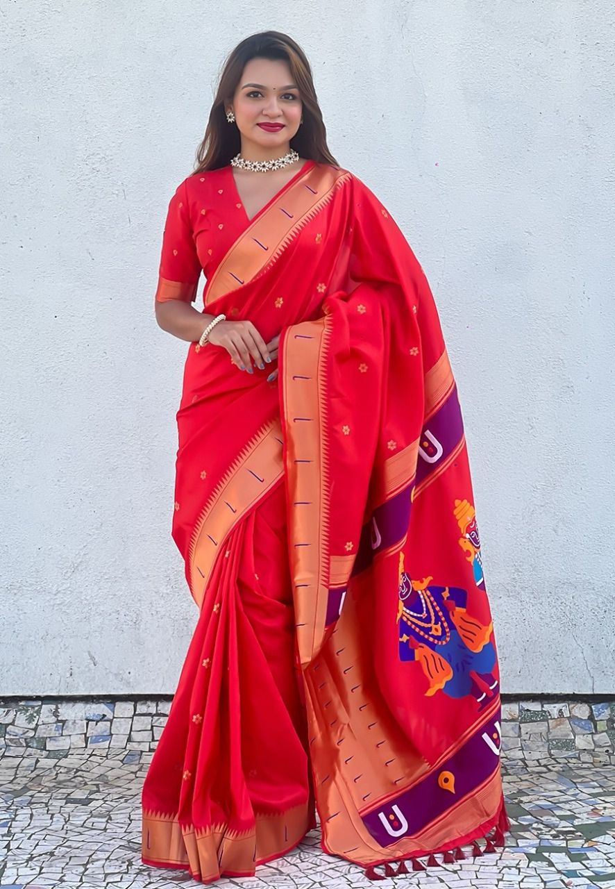 Vittala design Paithani Sarees