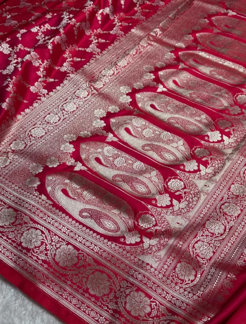 Banarasi mashru silk crepe sarees