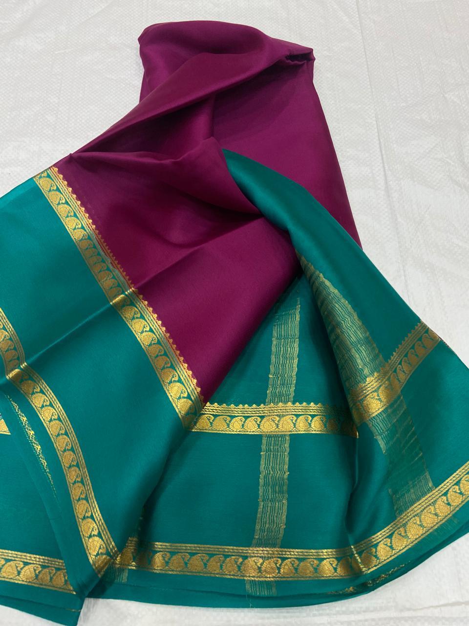 Pure Mysore silk 65 counts sarees