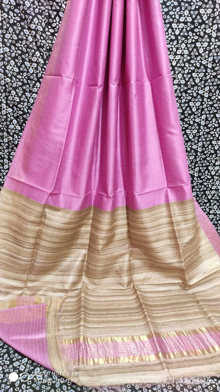 Tussar Gicha Staple silk sarees