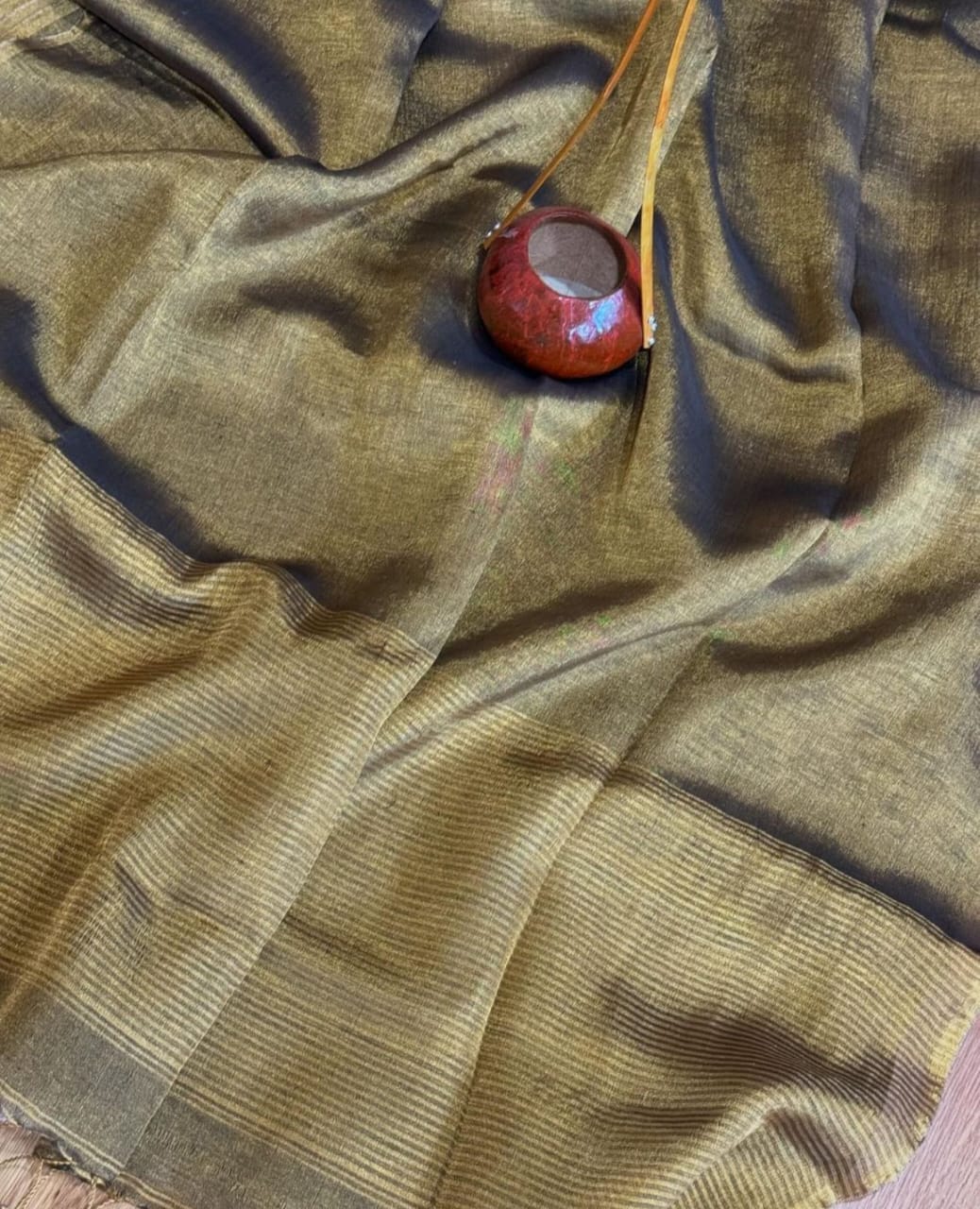 Plain Tissue linen sarees