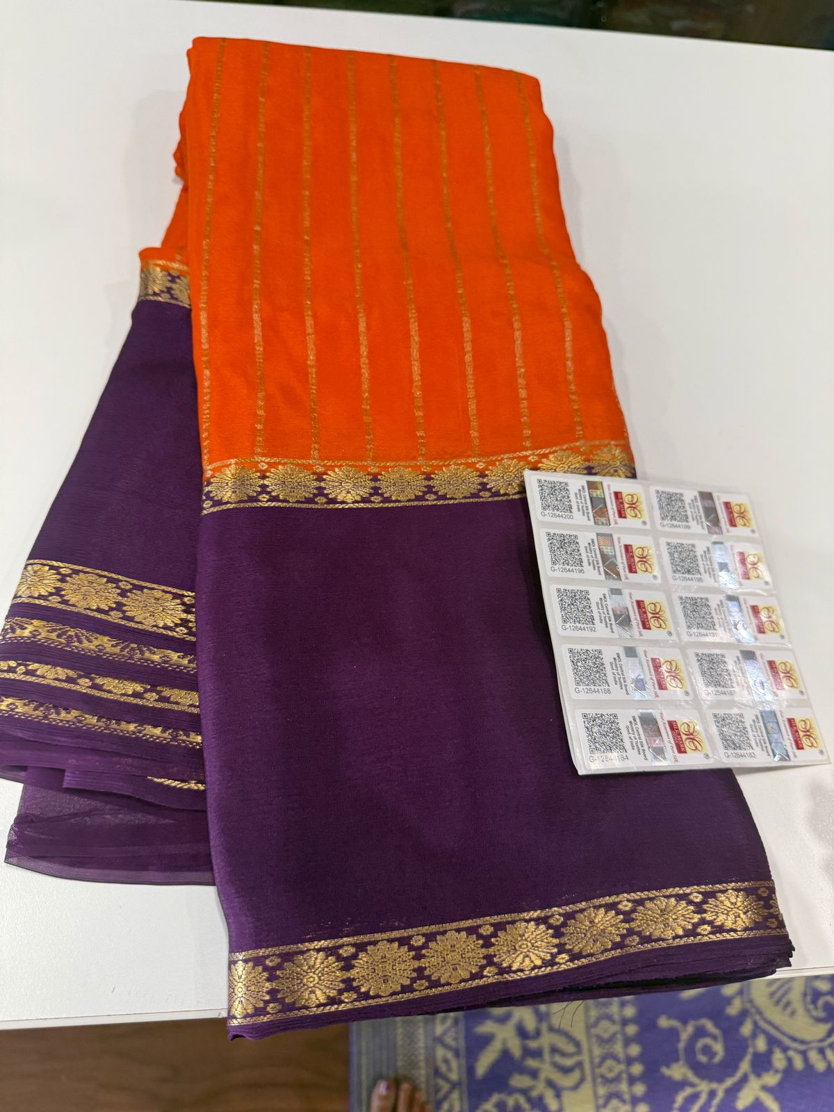 Pure Mysore wrinkle crepe silk sarees