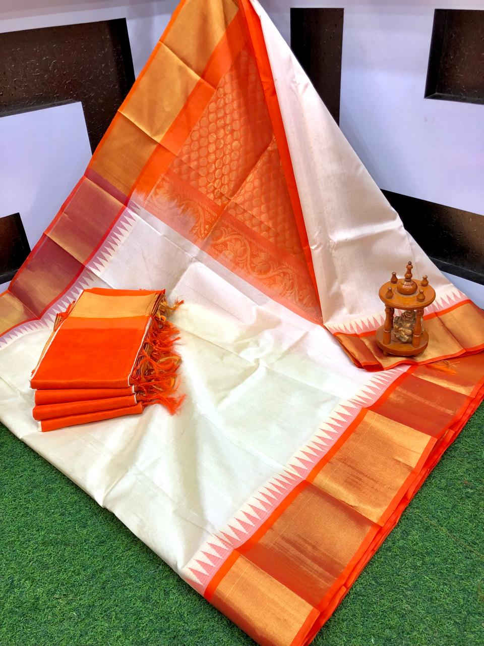 Kuppadam Temple Border sarees