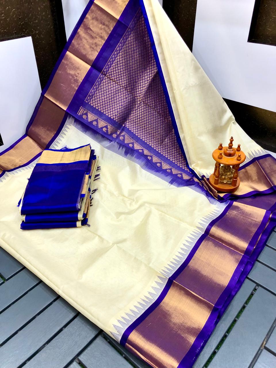 Kuppadam Temple Border sarees