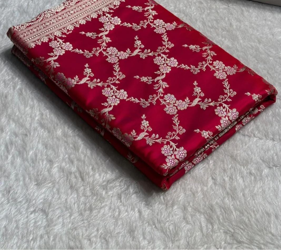Banarasi mashru silk crepe sarees