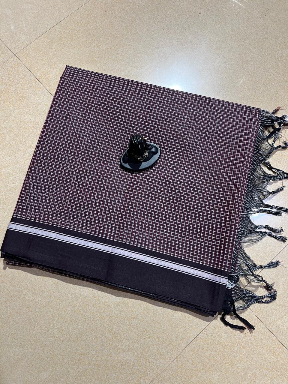 Narayanpet cotton checks sarees