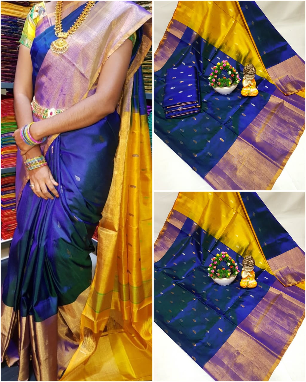 Uppada pattu Nakshatra butta sarees