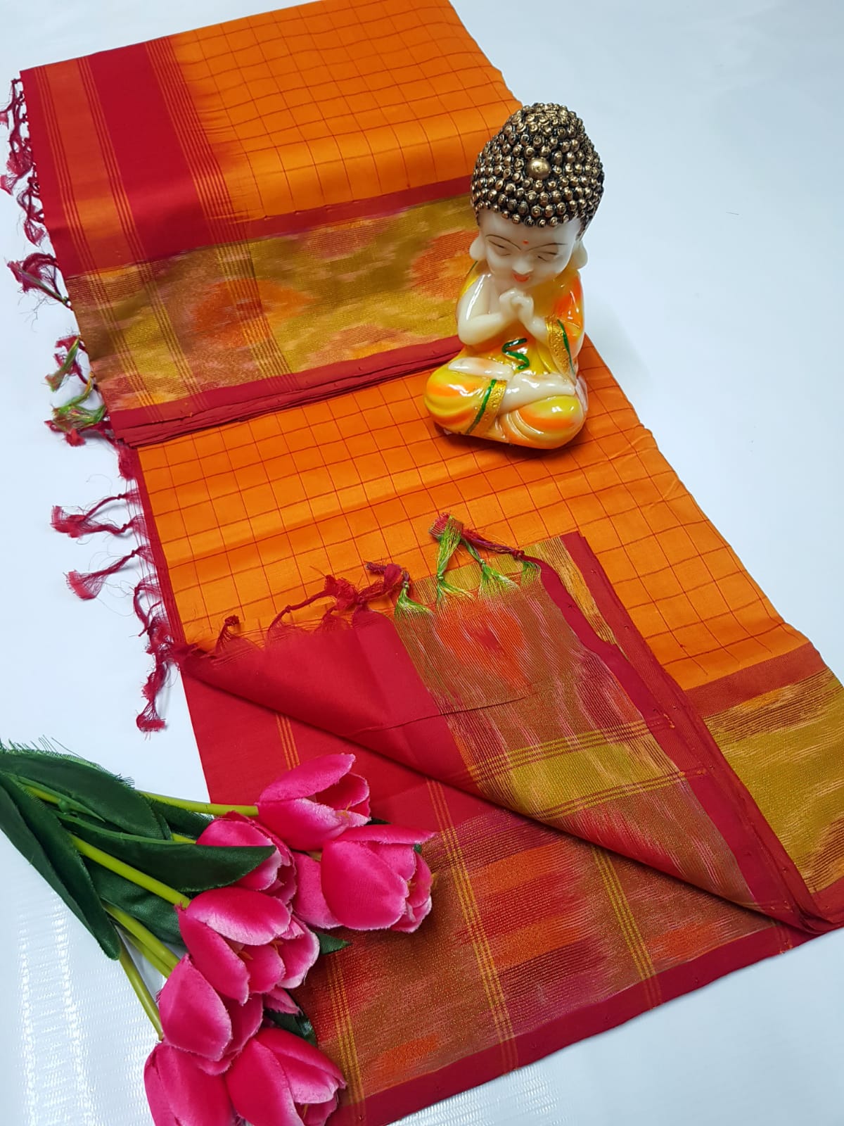 Uppada Tripura silk checks sarees