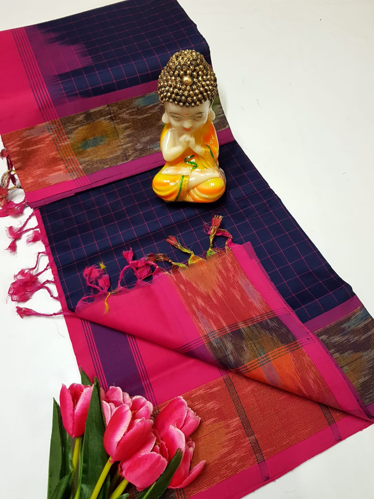 Uppada Tripura silk checks sarees