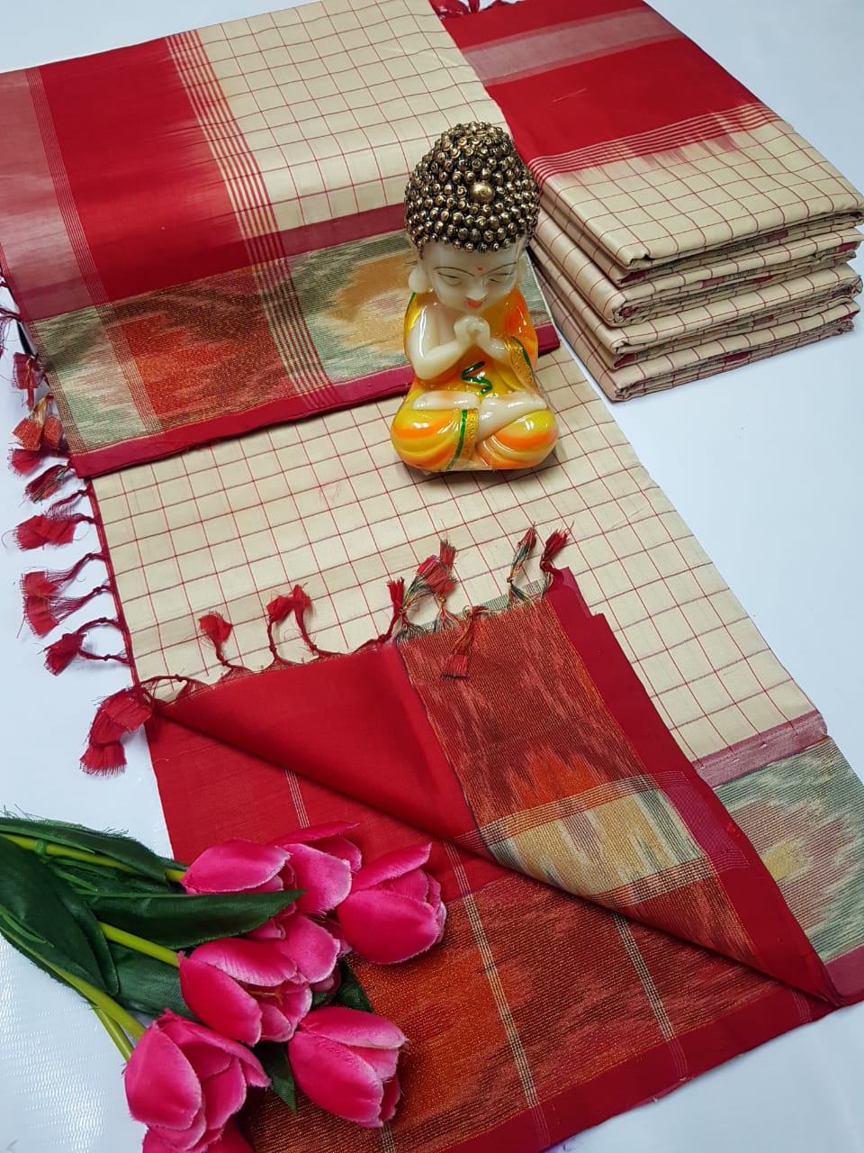 Uppada Tripura silk checks sarees