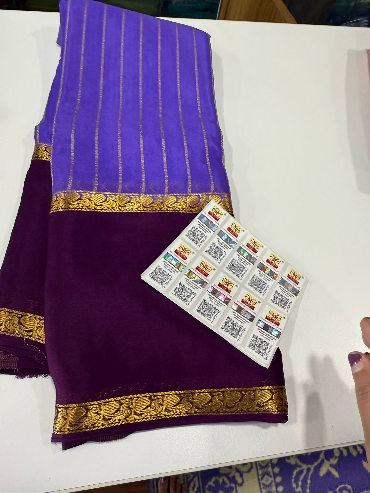 Pure Mysore wrinkle crepe silk sarees