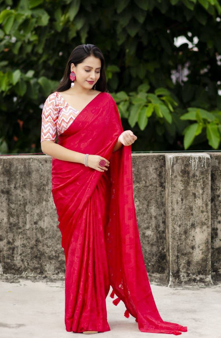 Bombay crepe silk sarees