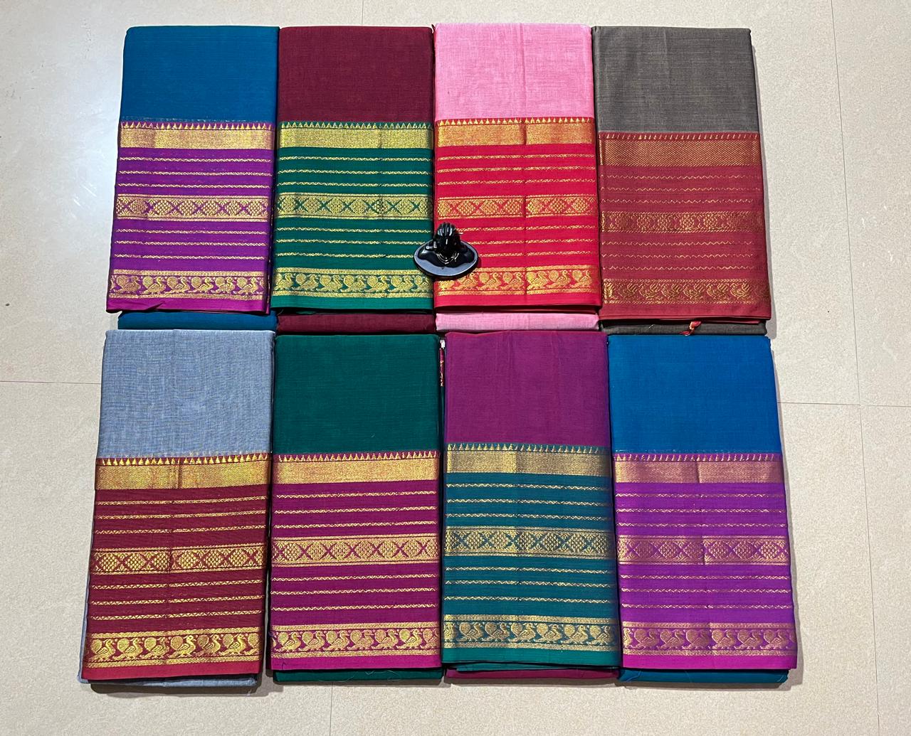 Narayanpet cotton sarees with big border