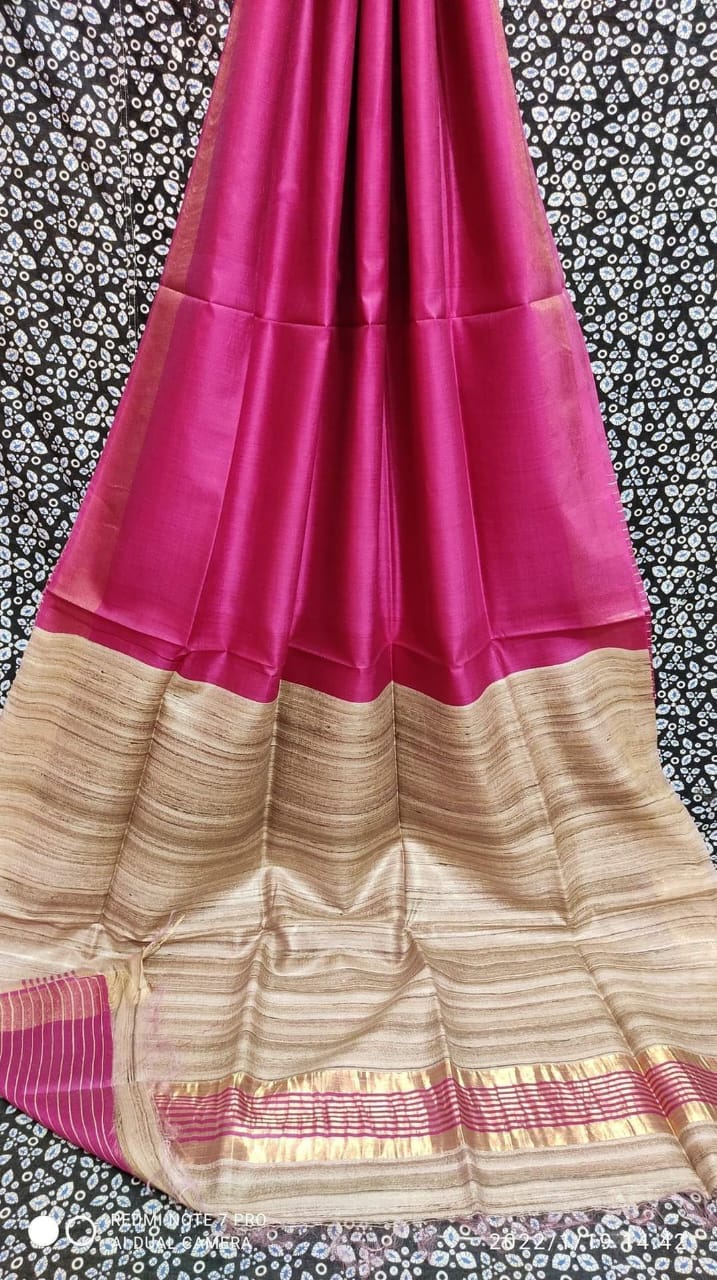 Tussar Gicha Staple silk sarees