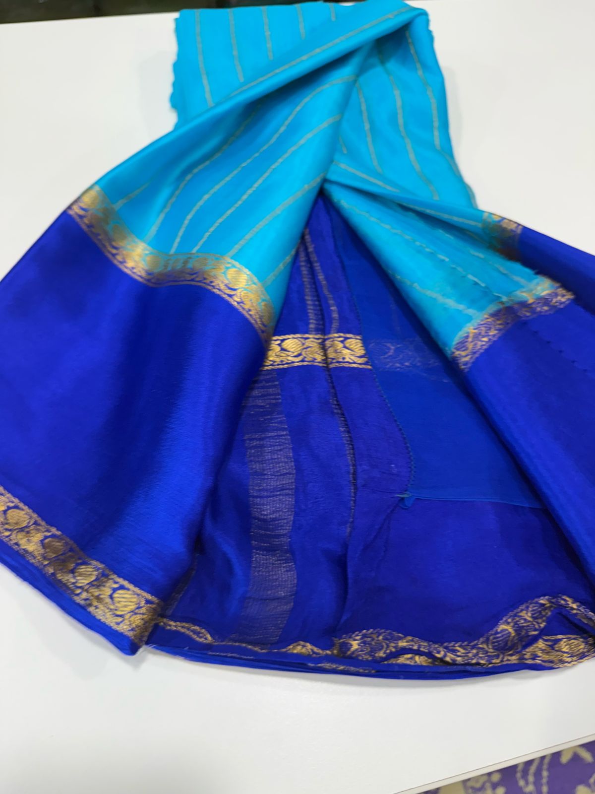 Pure Mysore wrinkle crepe silk sarees