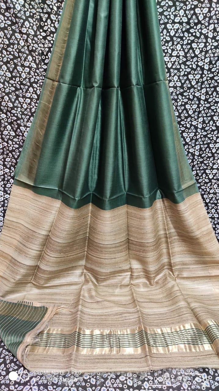 Tussar Gicha Staple silk sarees