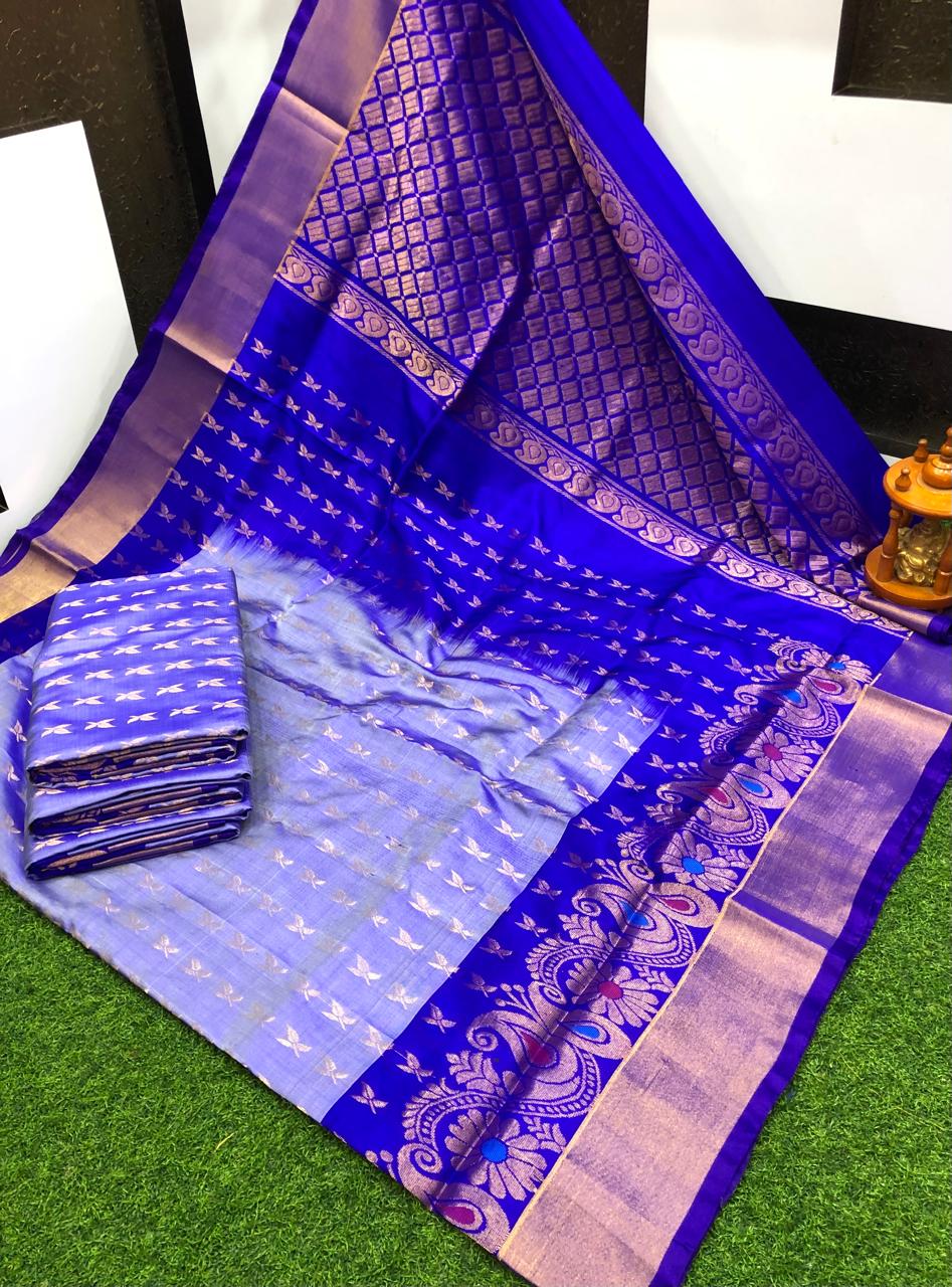 Uppada silk Anchulatha border sarees