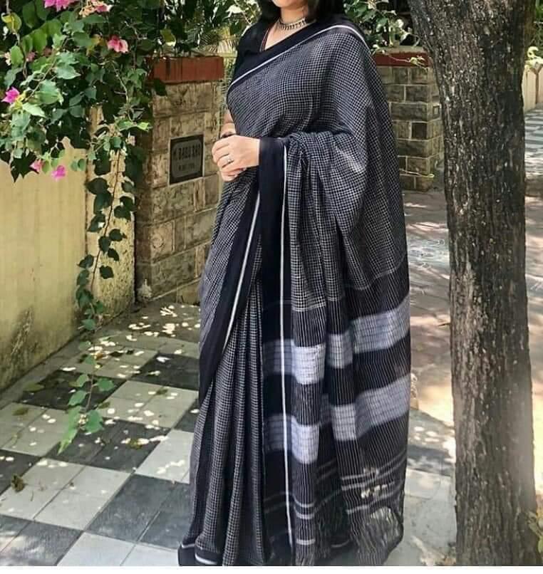 Narayanpet cotton checks sarees