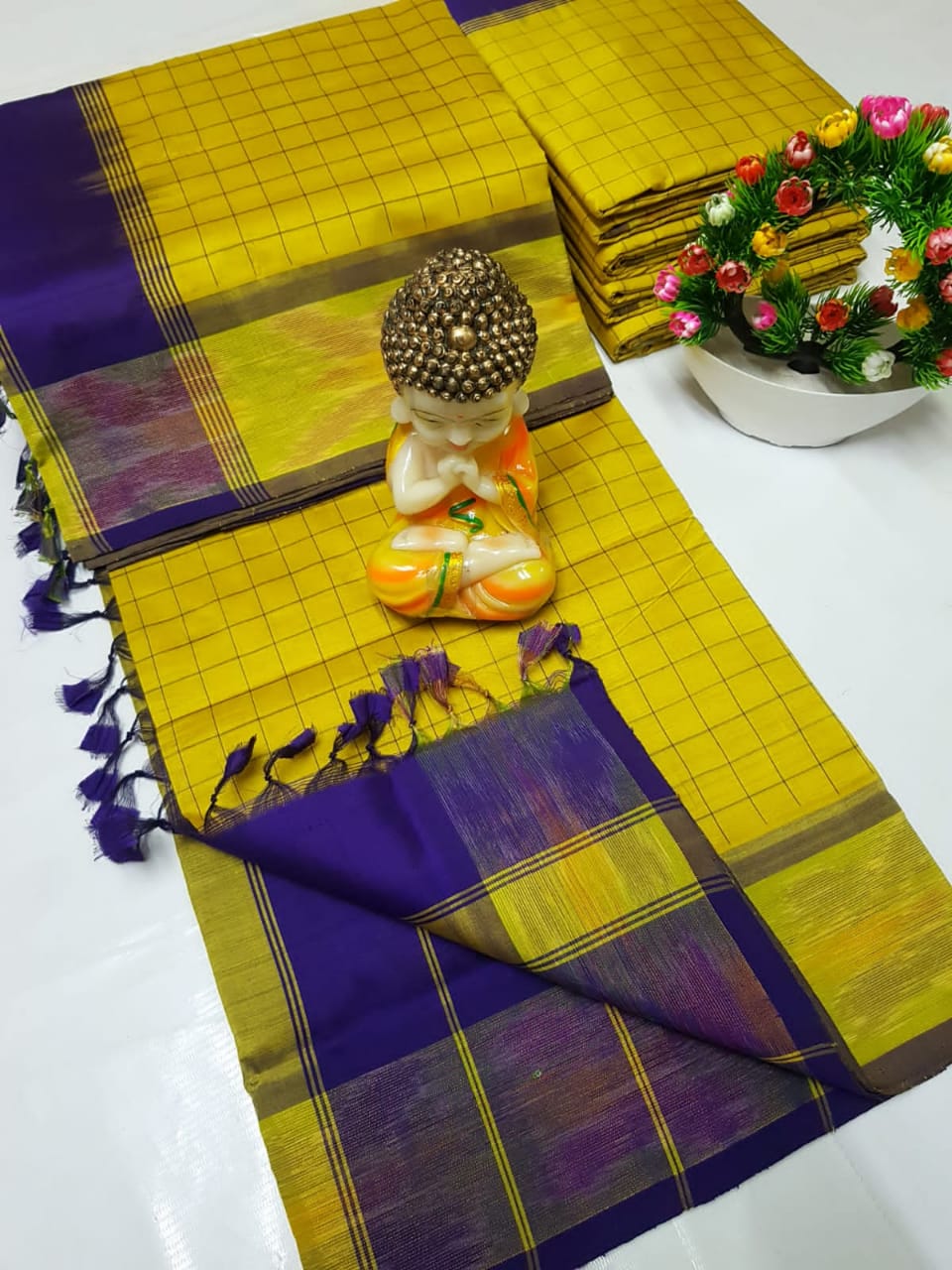 Uppada Tripura silk checks sarees