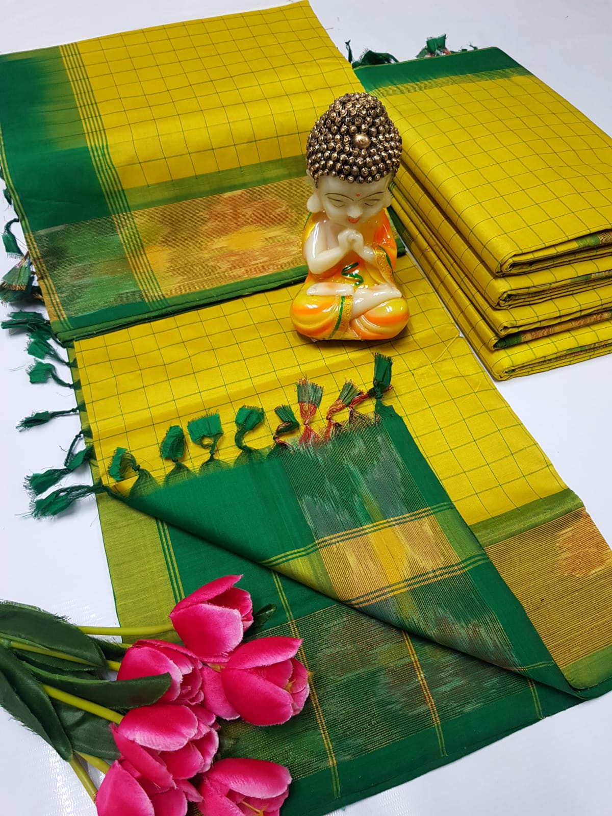 Uppada Tripura silk checks sarees