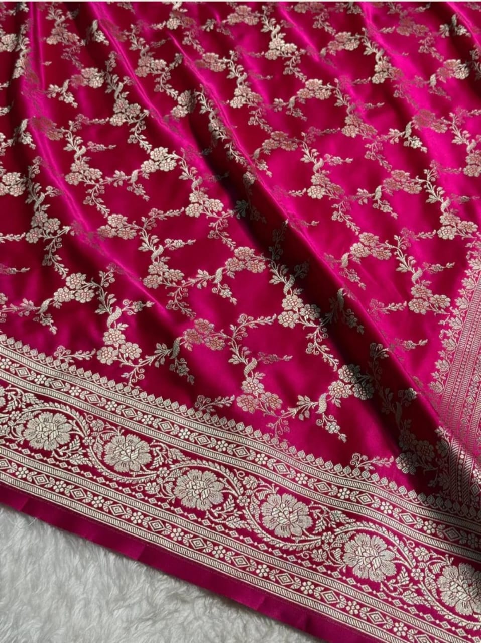 Banarasi mashru silk crepe sarees