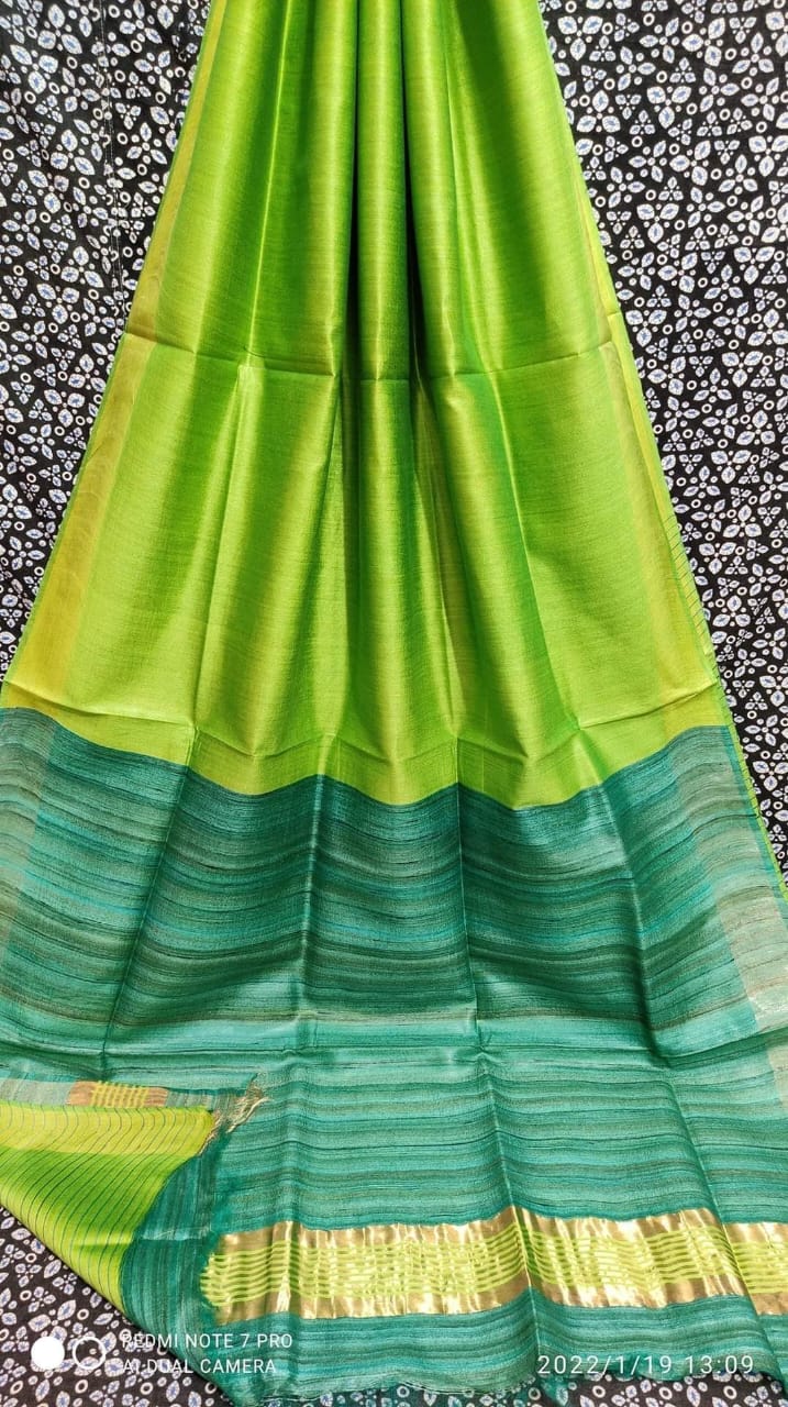 Tussar Gicha Staple silk sarees