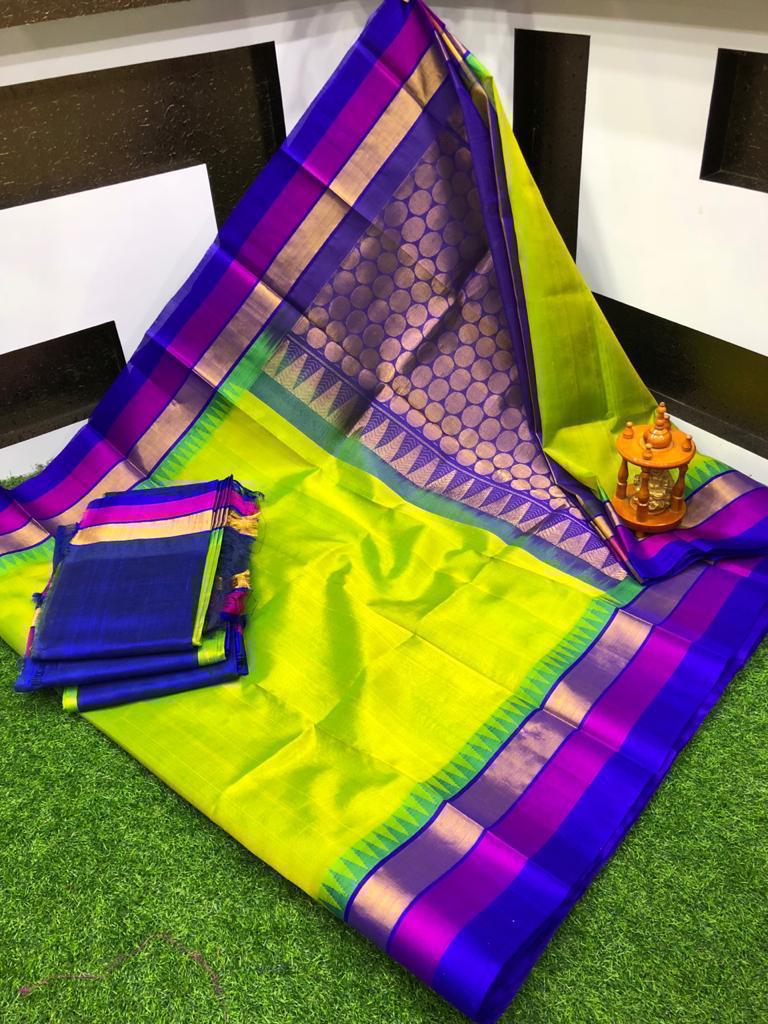 Kuppadam Temple Border sarees