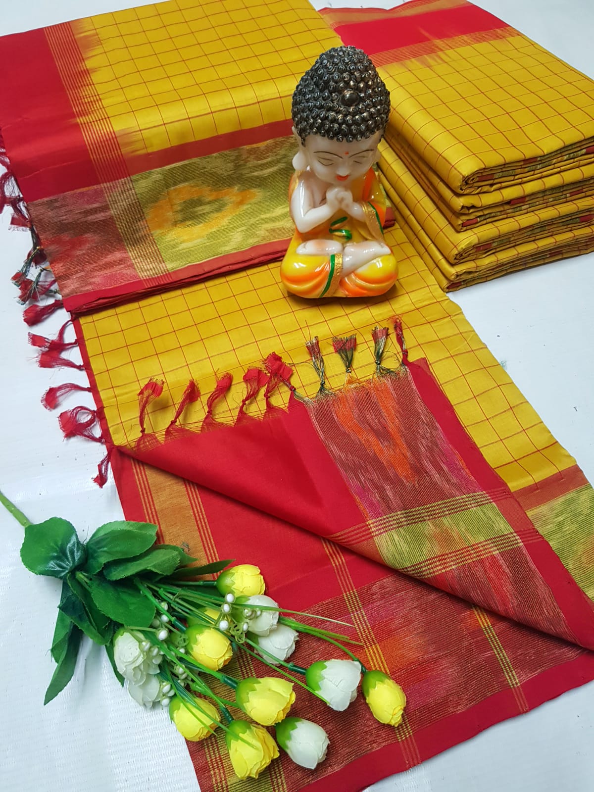 Uppada Tripura silk checks sarees