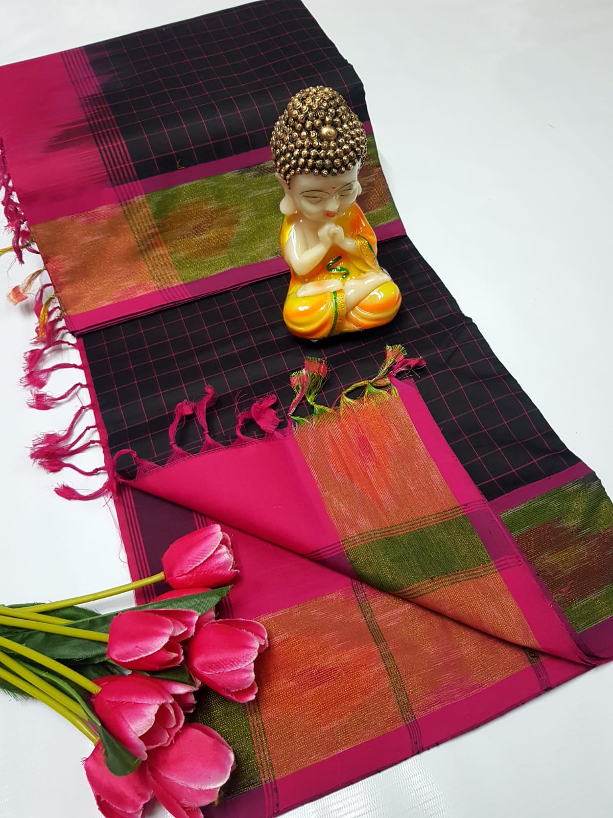 Uppada Tripura silk checks sarees