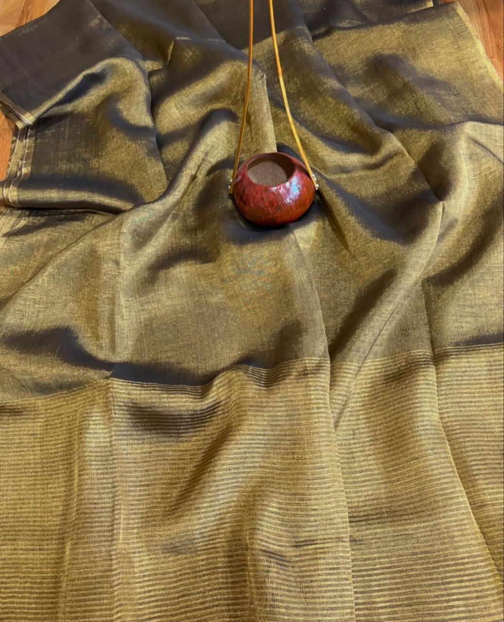 Plain Tissue linen sarees