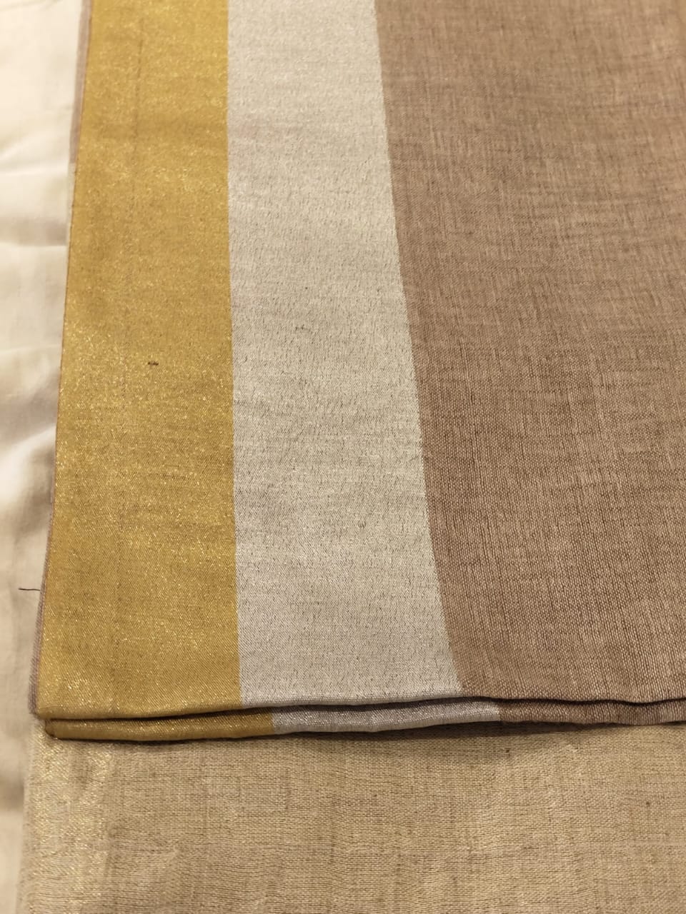 Light brown linen sarees