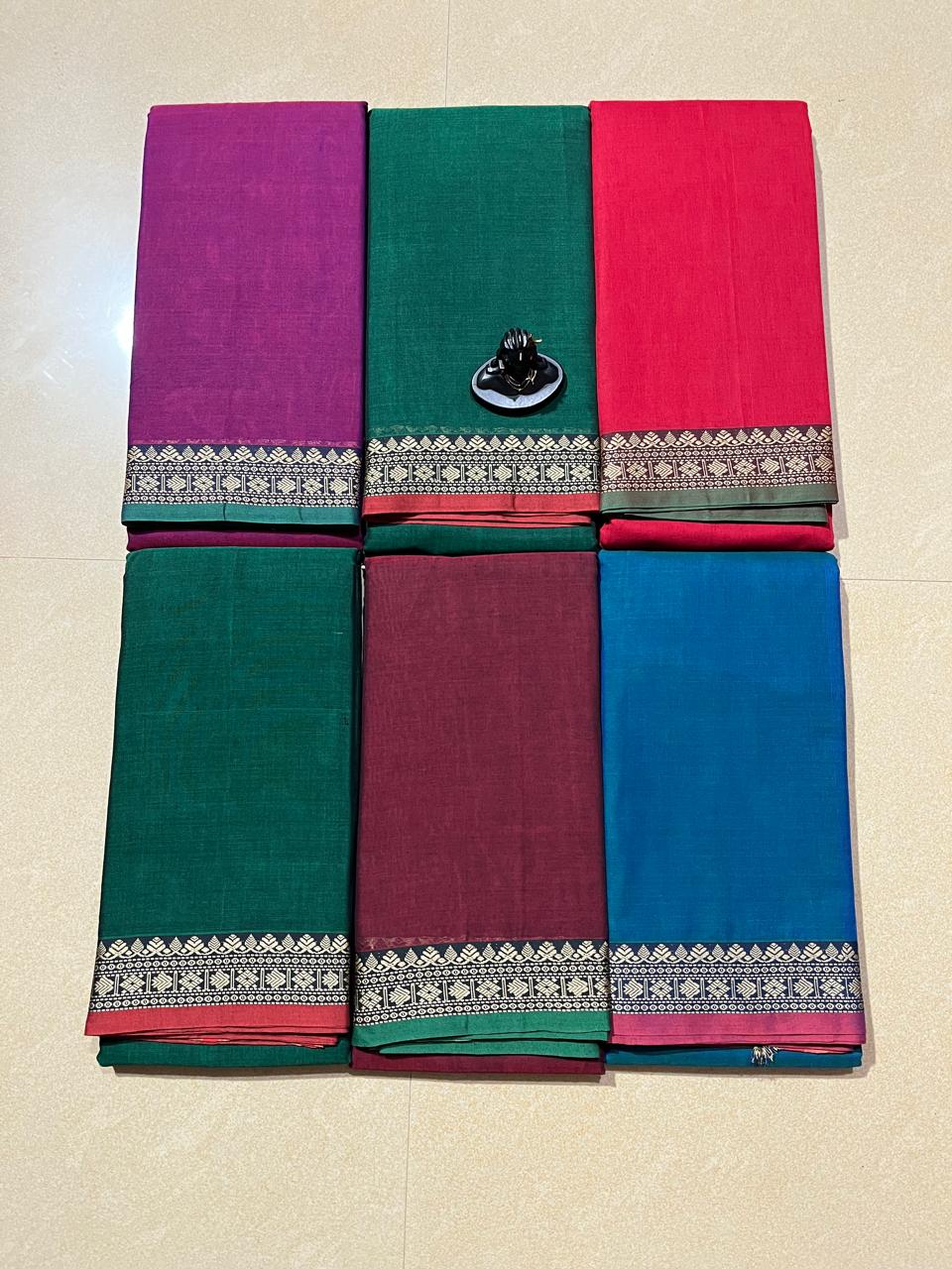 Narayanpet cotton small border sarees