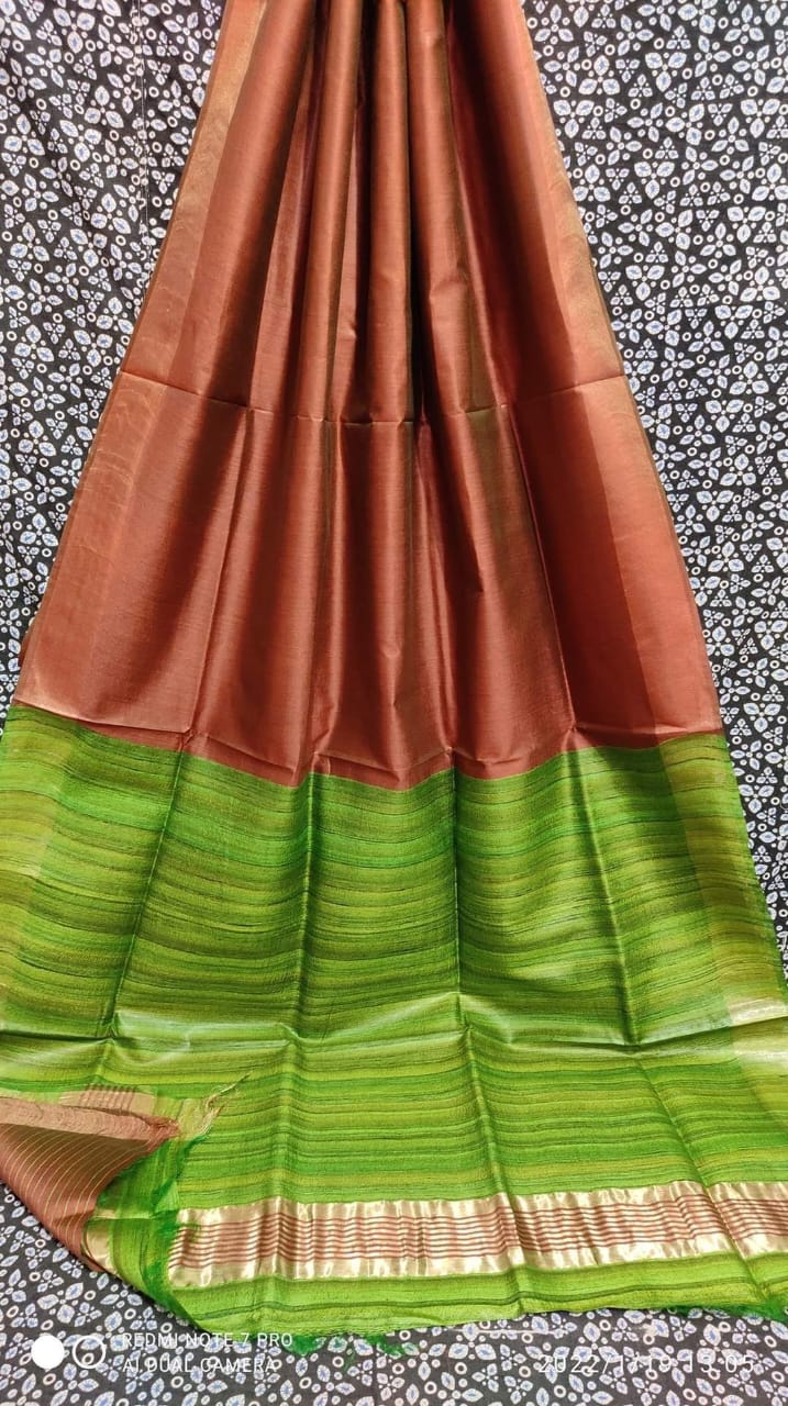 Tussar Gicha Staple silk sarees