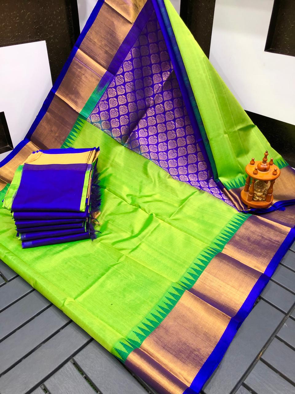 Kuppadam Temple Border sarees