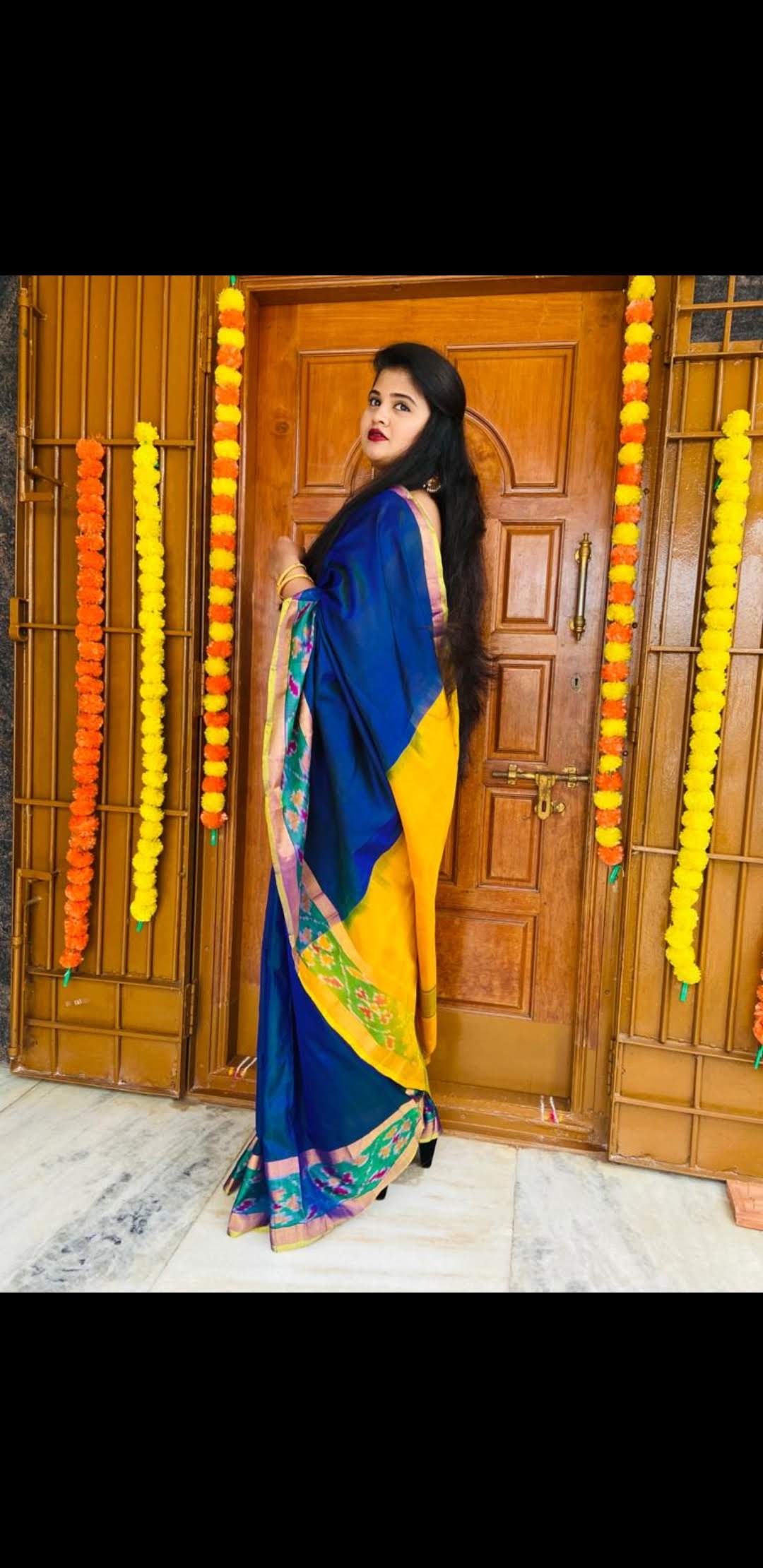 Uppada sarees with small pochampally border