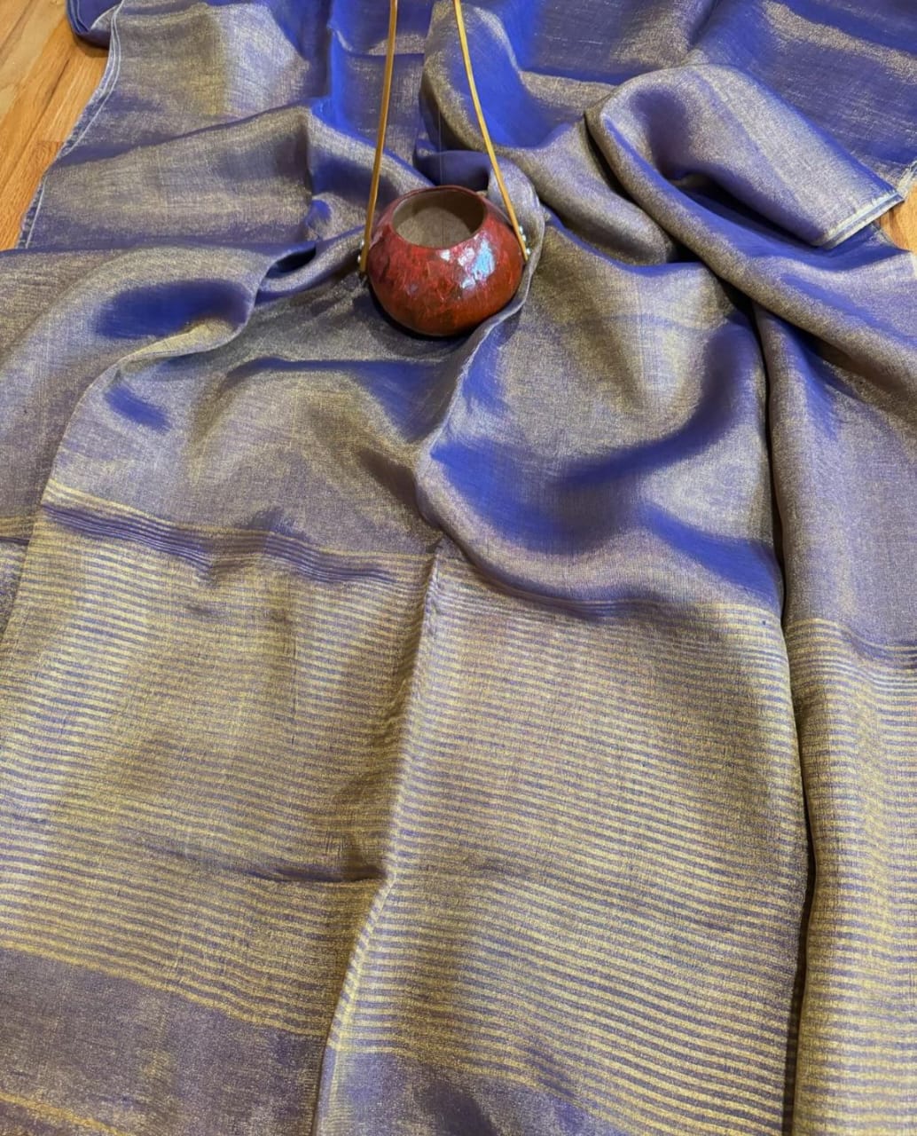Plain Tissue linen sarees