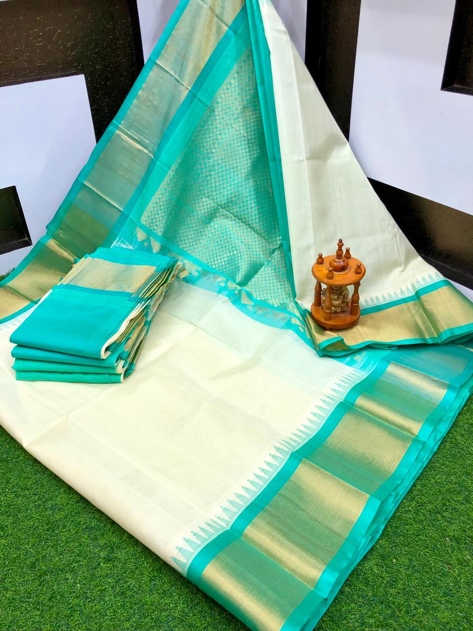 Kuppadam Temple Border sarees