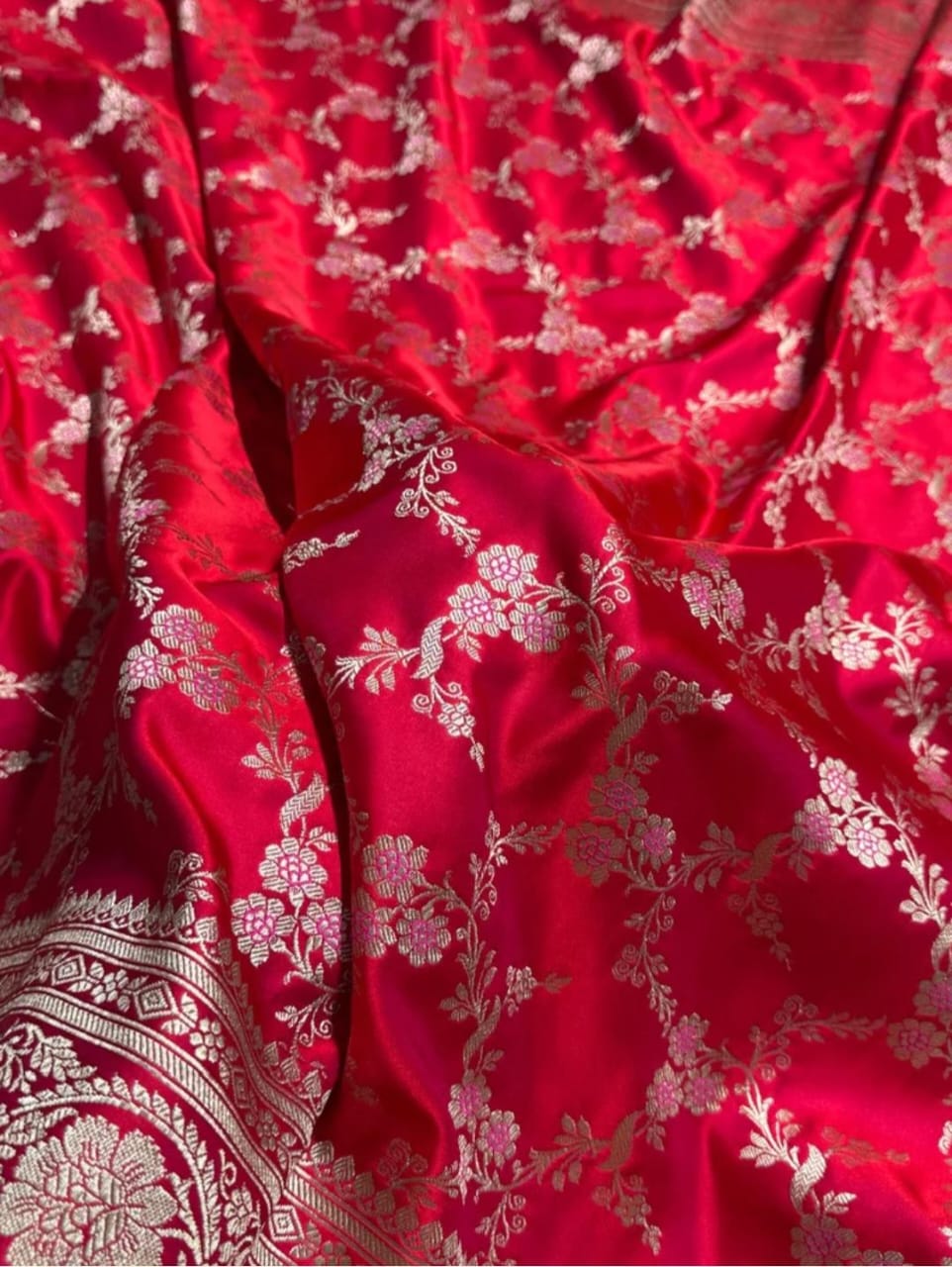 Banarasi mashru silk crepe sarees