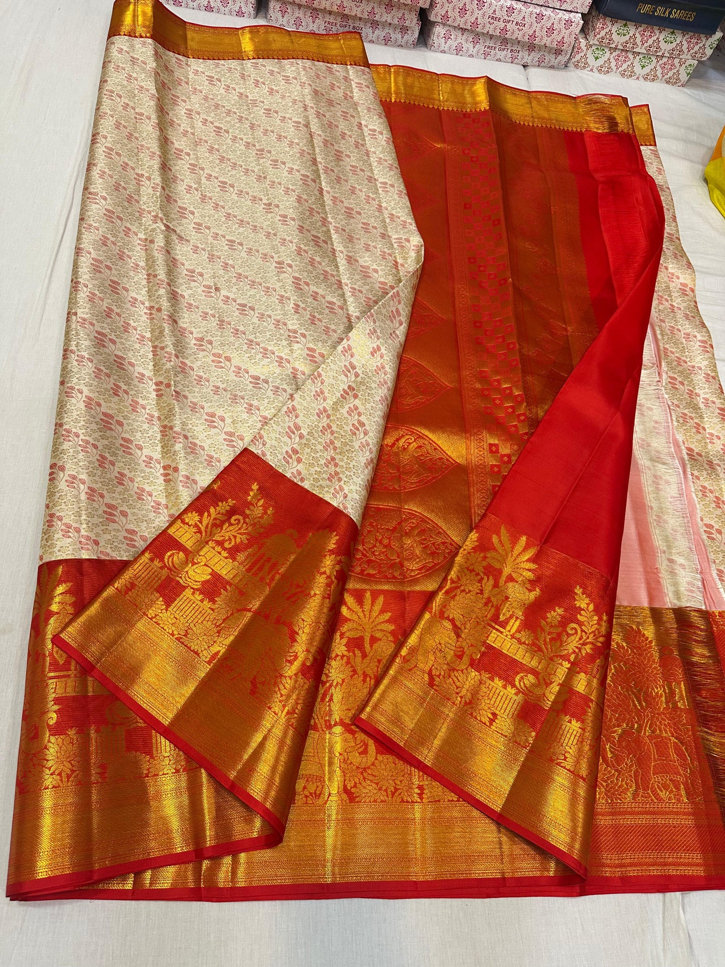 Pure kanchipuram bridal silk sarees