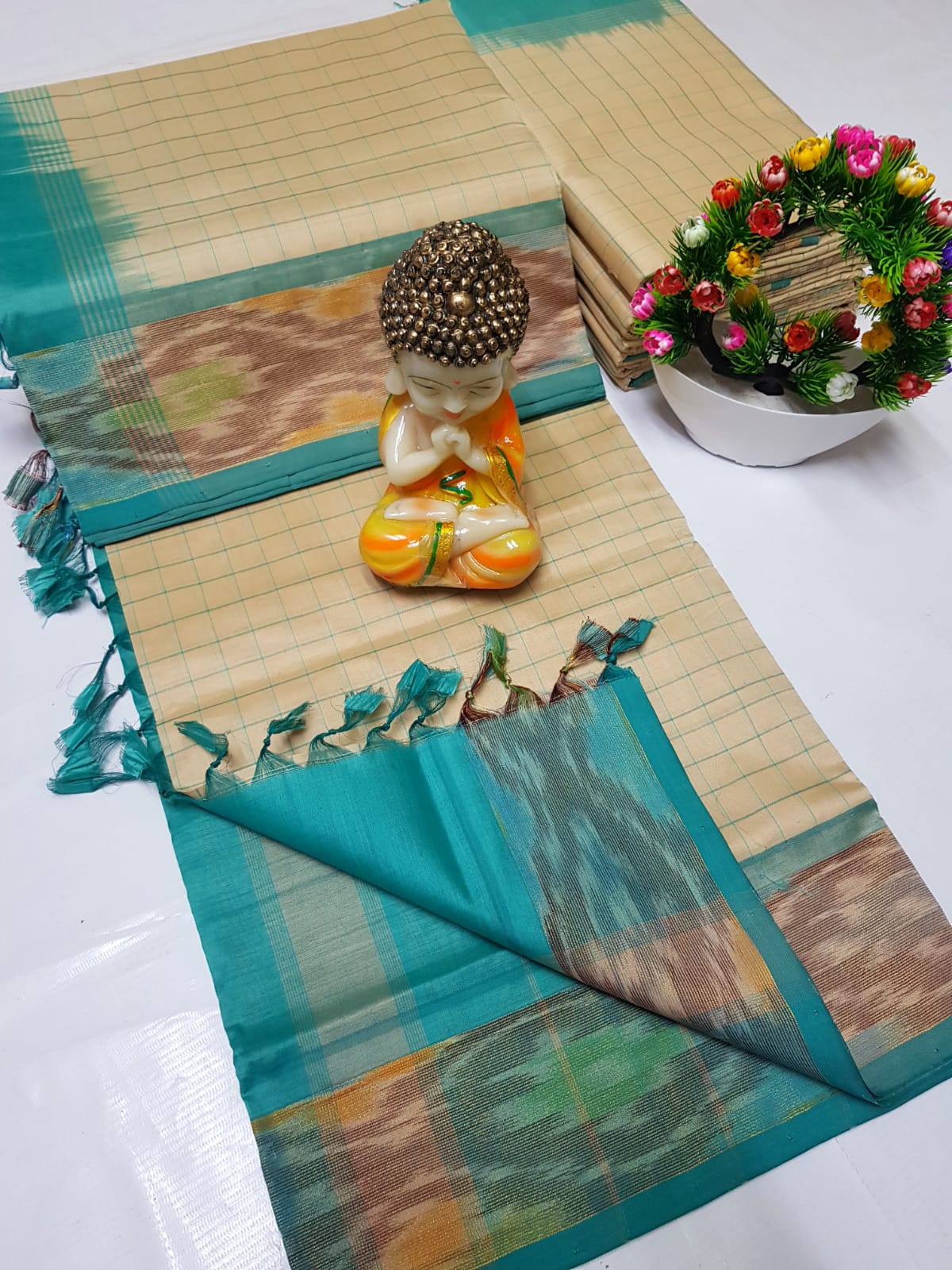 Uppada Tripura silk checks sarees