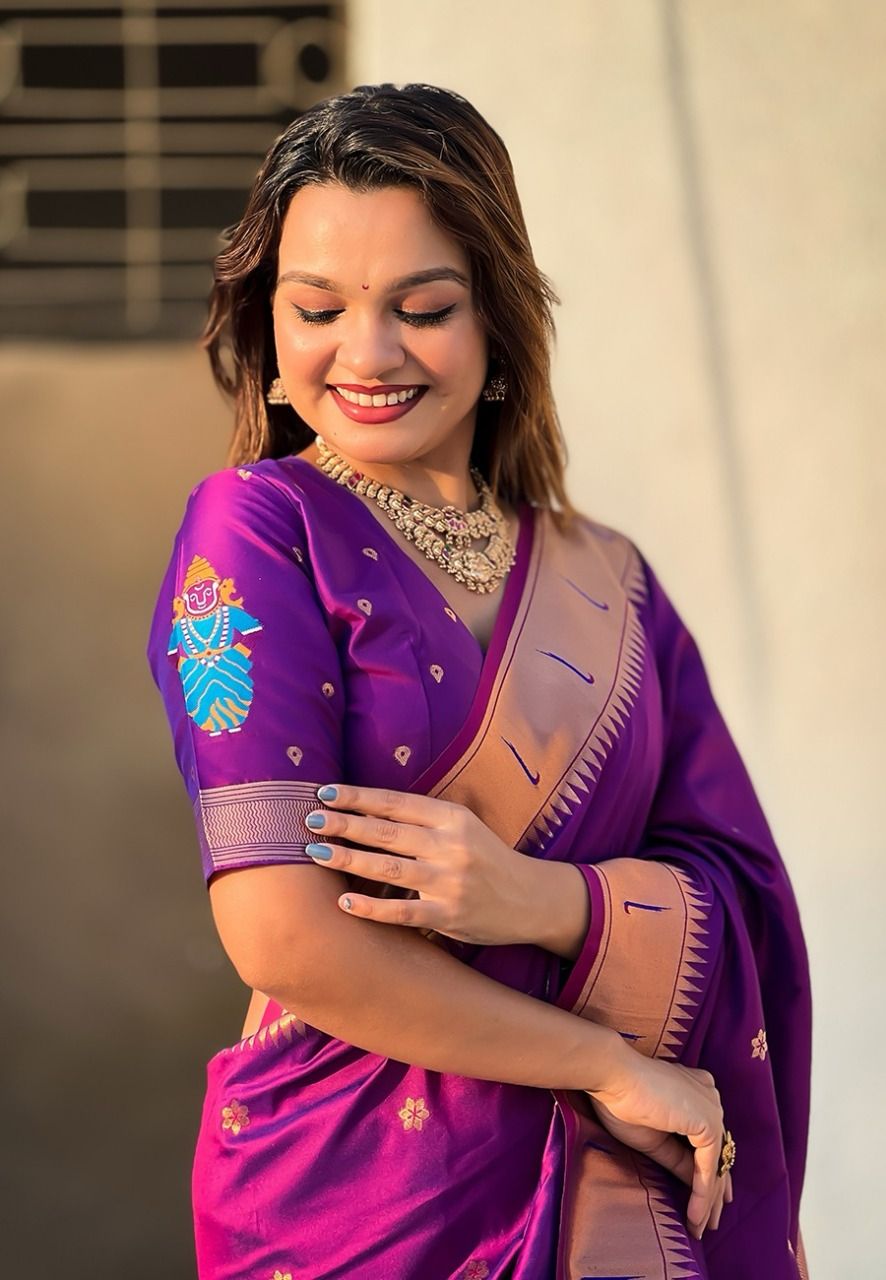 Vittala design Paithani Sarees