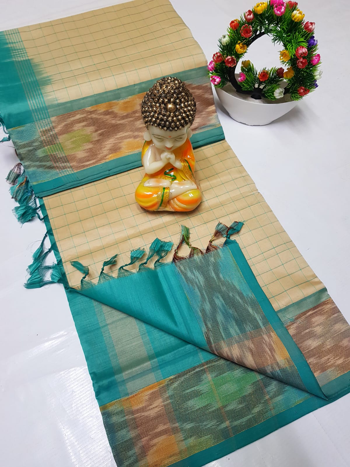 Uppada Tripura silk checks sarees