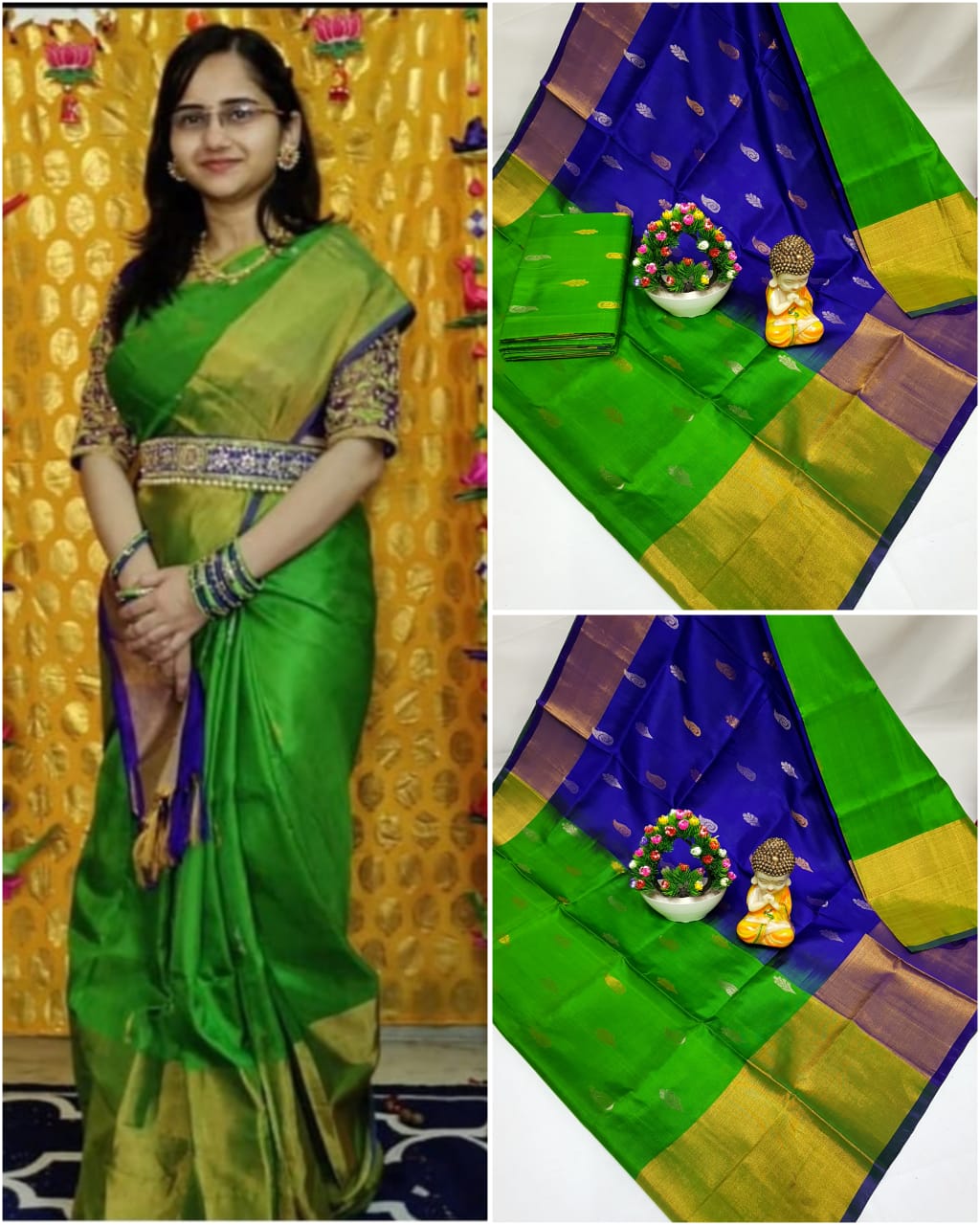 Uppada pattu Nakshatra butta sarees
