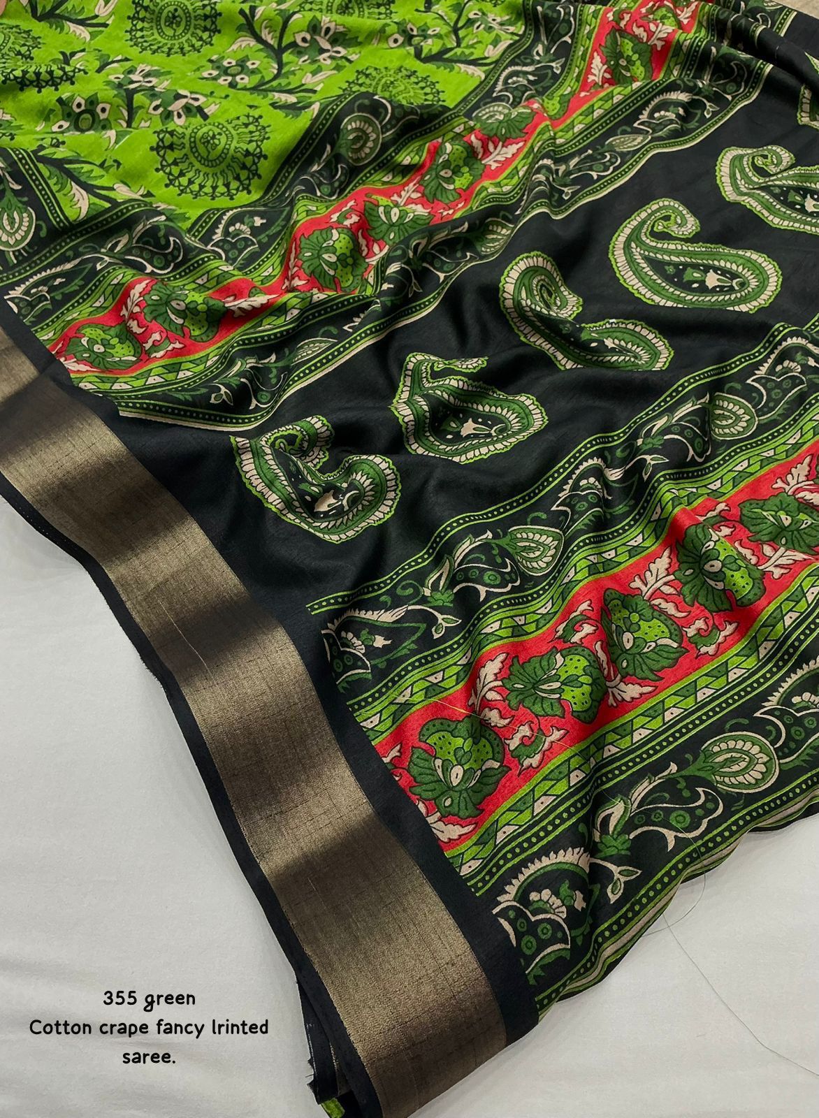 Cotton Crepe sarees