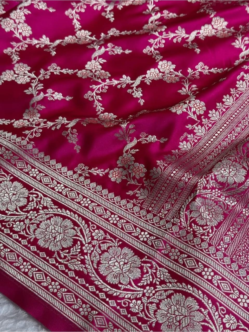 Banarasi mashru silk crepe sarees