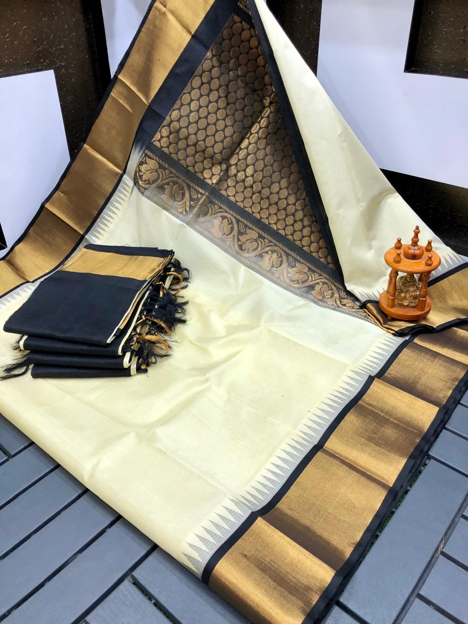 Kuppadam Temple Border sarees